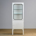 Medizinisches Kabinett aus Eisen und Glas, 1970er Jahre