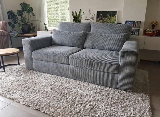 Image 1 of Sofa aus geripptem Stoff 2,5/3 Sitzer