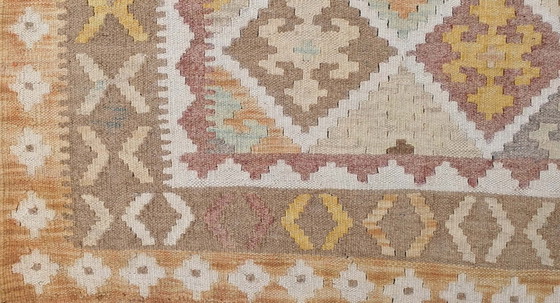 Image 1 of Handgewebter Afghan Kelim Aus Wolle – 193 X 151 Cm - Neu