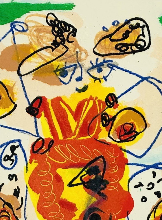 Image 1 of Kees Salentijn - Siebdruck - Bunte Person