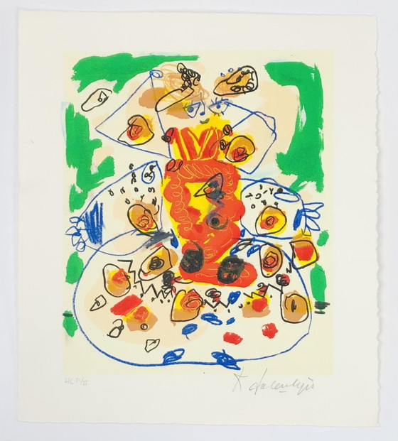 Image 1 of Kees Salentijn - Siebdruck - Bunte Person