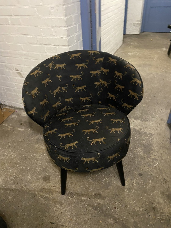 Image 1 of Woood Sessel Bo Velvet Panther Chair