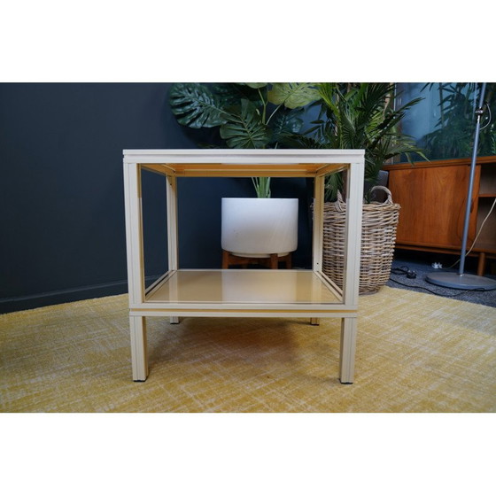 Image 1 of Zweistöckiger Beistelltisch aus Aluminium von Pierre Vandel, Mid Century, 1970er Jahre