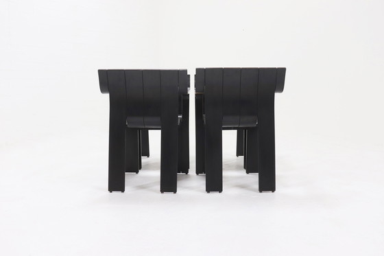 Image 1 of 4x Castelijn von Gijs Bakker eetkamerstoel