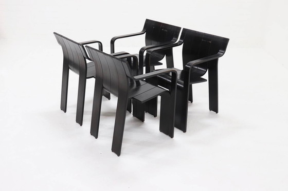 Image 1 of 4x Castelijn von Gijs Bakker eetkamerstoel