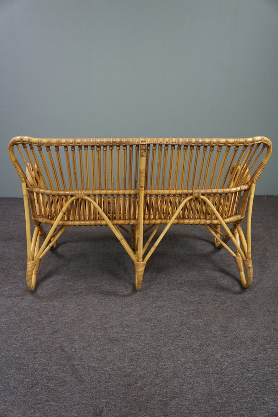 Image 1 of Mid-Century Rattan Belse 8, 2-Sitzer-Sofa, Dutch Design, 1950