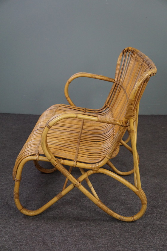 Image 1 of Mid-Century Rattan Belse 8, 2-Sitzer-Sofa, Dutch Design, 1950