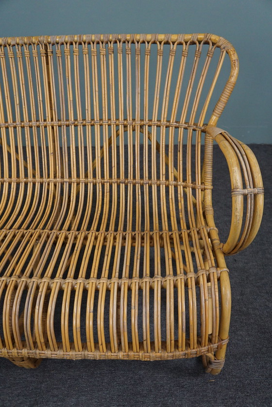 Image 1 of Mid-Century Rattan Belse 8, 2-Sitzer-Sofa, Dutch Design, 1950