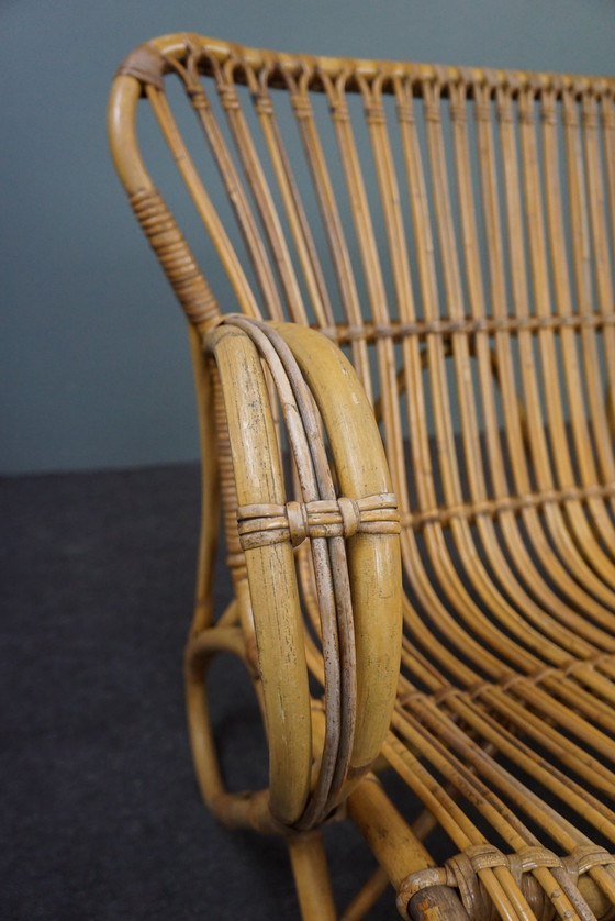 Image 1 of Mid-Century Rattan Belse 8, 2-Sitzer-Sofa, Dutch Design, 1950