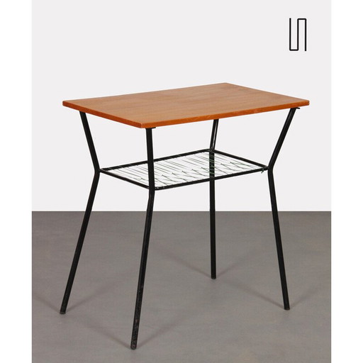 Vintage-Tisch aus Metall und Holz, 1960