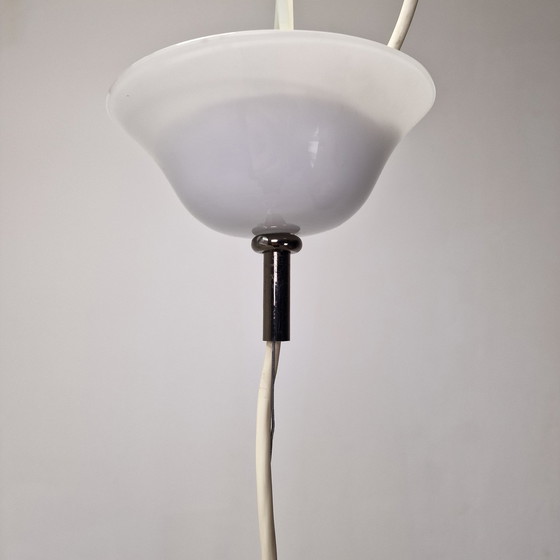 Image 1 of Anni Trenta Luce Kronleuchter von Venini in weißem Muranoglas