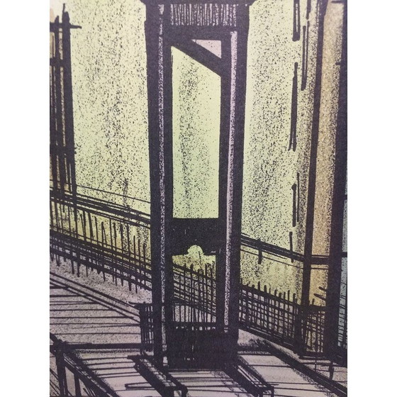 Image 1 of Klassische Lithographie "Gefängnis" von Bernard Buffet für Mourlot, 1967