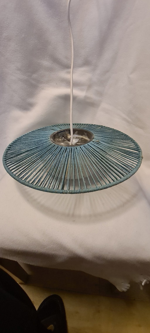 Dkn Leuchten Kordel/Stroh Blau