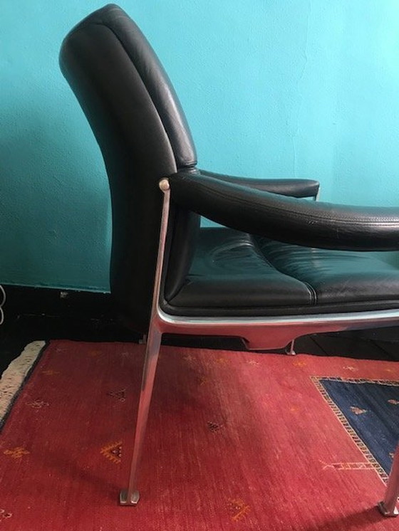 Image 1 of 2X Leder Sessel Röder Söhne by Miller Borgsen