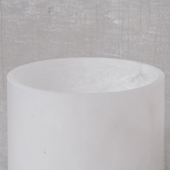 Image 1 of Paar alte Tischlampen aus Messing und Alabaster, Frankreich 1980