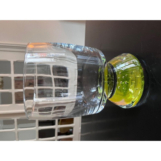 Image 1 of Vintage-Vase mit Blasenglasboden, 1970