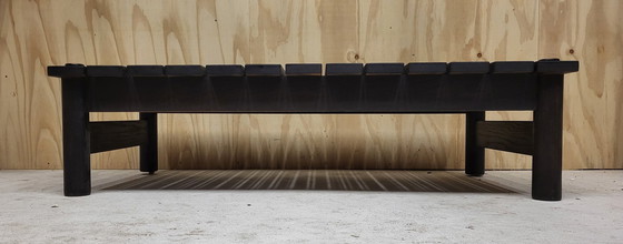 Image 1 of Brutalistischer Couchtisch mit Lattenrost