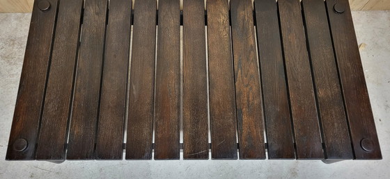 Image 1 of Brutalistischer Couchtisch mit Lattenrost