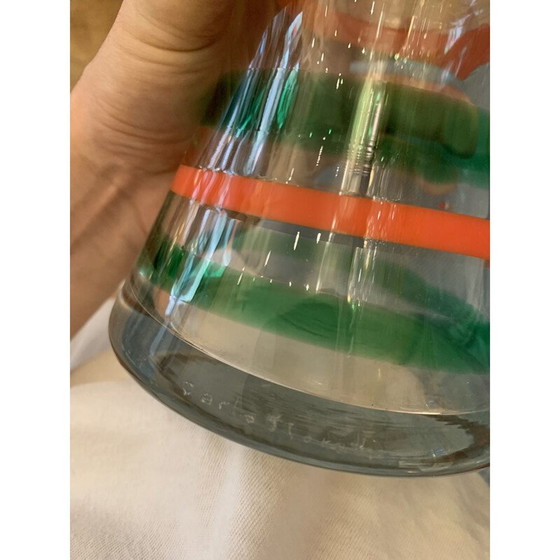 Image 1 of Carlo Moretti Vintage-Vase aus Muranoglas, 1980er Jahre