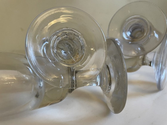 Image 1 of 4 X 19. Jahrhundert Glas Absinth Weingläser Französisch