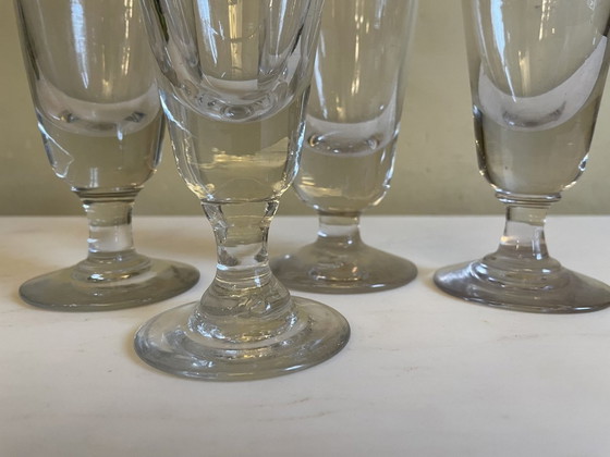 Image 1 of 4 X 19. Jahrhundert Glas Absinth Weingläser Französisch