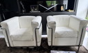 2x Corbusier LC2 Cassina Sessel