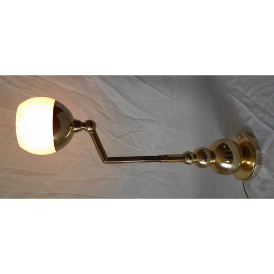 Image 1 of Modulare Art-Déco-Lampe aus Messing und Glas, 1930