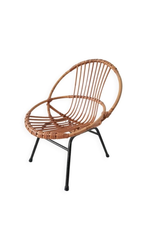 Rattan Stuhl 60S Modell Kind