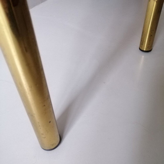 Image 1 of Vintage Beistelltisch aus Glas und Messing 1970