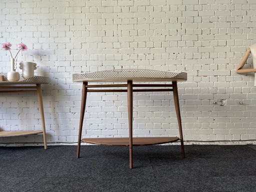 Überarbeitetes Fulking Marmorregal Bianco Walnuss