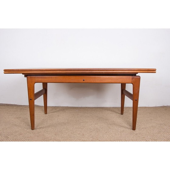 Image 1 of Ausziehbarer Teakholztisch von Kai Kristiansen für Danish Furnitures, Dänemark 1960