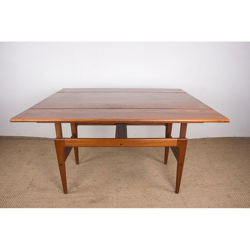 Ausziehbarer Teakholztisch von Kai Kristiansen für Danish Furnitures, Dänemark 1960