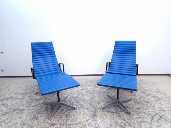 Image 1 of Hermann Miller Ea 124 Ea 125 Set Designer Echtledersessel Chair Vitra Eames