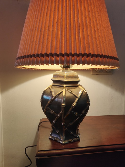 Vintage Große Kupfer/Messing Tischlampe