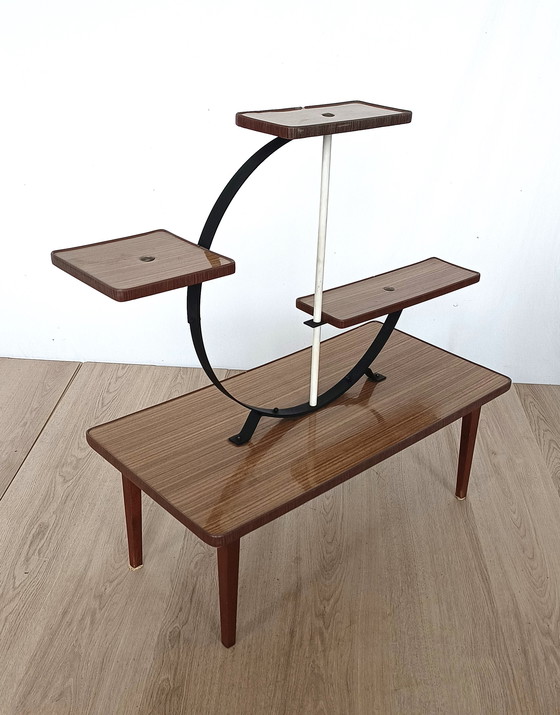 Image 1 of Fünfziger Jahre Pflanzentisch mit vier Etagen