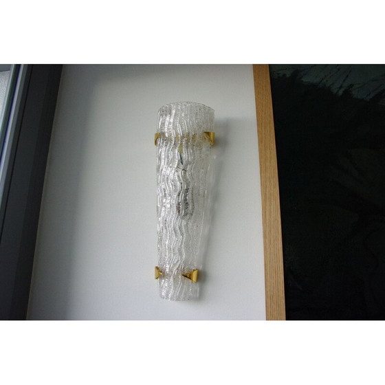 Image 1 of Paar Vintage-Wandleuchten aus Muranoglas