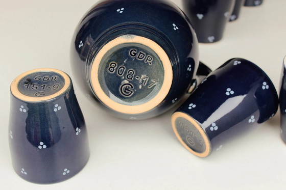 Image 1 of Ddr Saftgeschirr Krug Mit Bechern