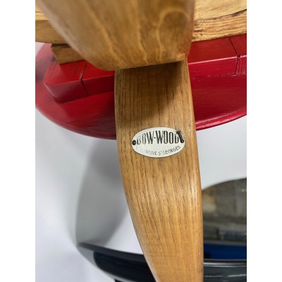 Image 1 of Paar Vintage-Arc-Stühle aus Holz von Wilhelm Von Bode, 1950