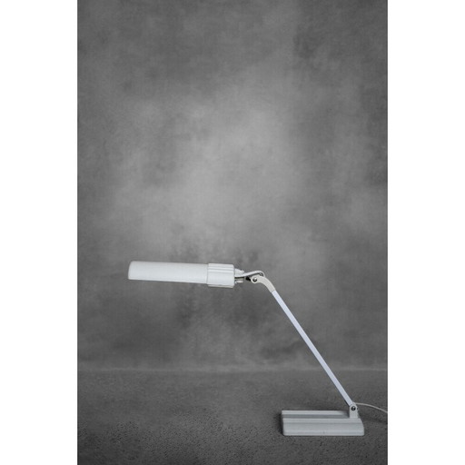 Vintage Dulux Junior verstellbare Schreibtischlampe aus Aluminium und Kunststoff für Lival, Finnland 1980