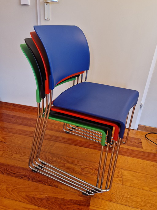 4X Vitra Sim Stühle Jasper Morrison