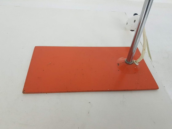 Image 1 of Orangefarbene Schreibtischleuchte aus der Mitte des Jahrhunderts