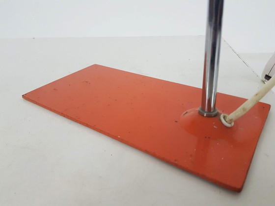 Image 1 of Orangefarbene Schreibtischleuchte aus der Mitte des Jahrhunderts