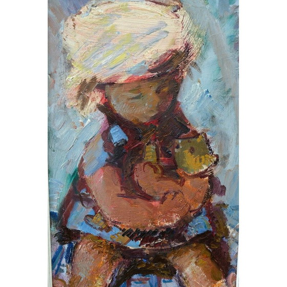 Image 1 of Modernes Ölgemälde auf Tafel von Eric Lo Ohlqvist, Schweden 1960