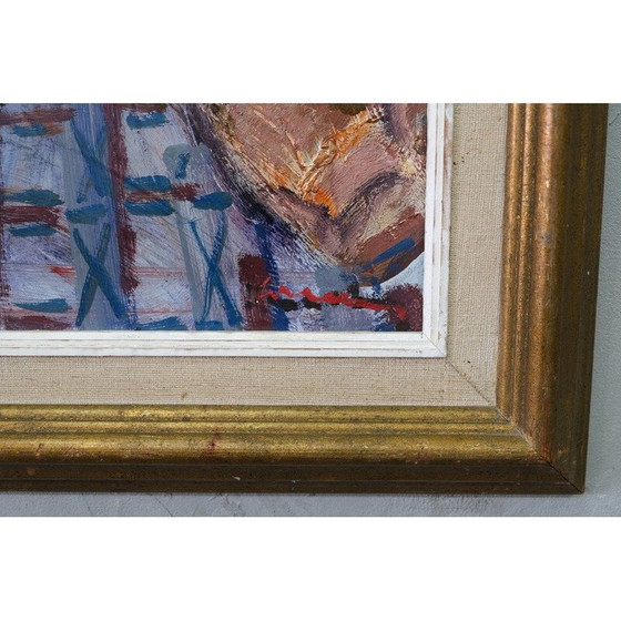 Image 1 of Modernes Ölgemälde auf Tafel von Eric Lo Ohlqvist, Schweden 1960