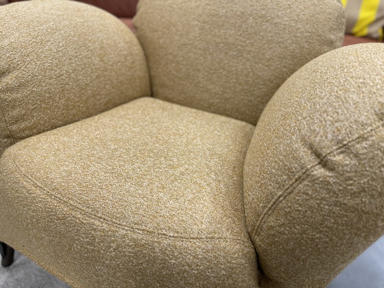 Image 1 of Label Bobo Sessel Bouclé ockerfarbener Stoff