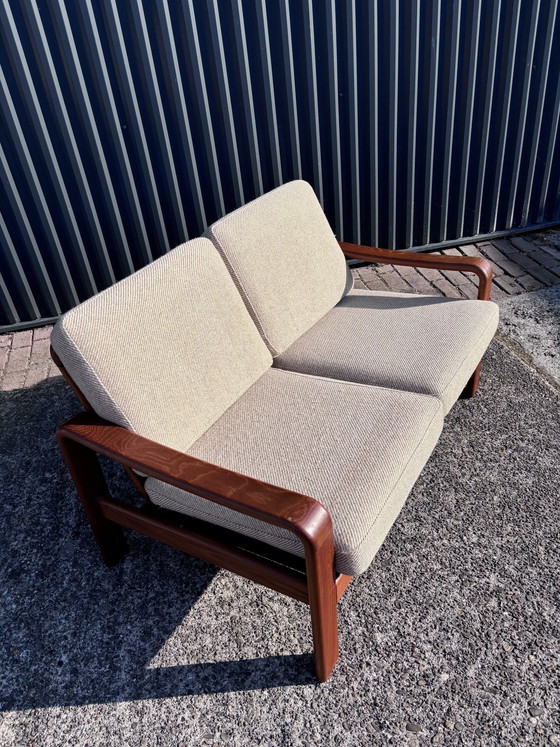 Image 1 of Vintage Teak Zweisitzer Dänisches Design