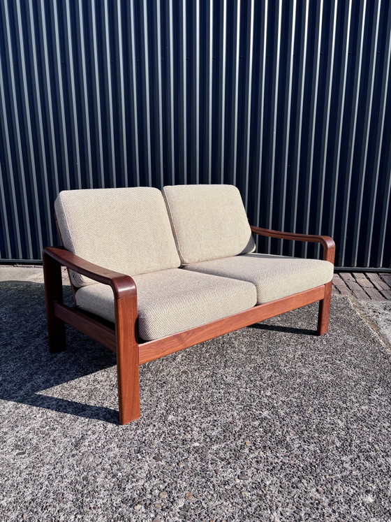 Image 1 of Vintage Teak Zweisitzer Dänisches Design