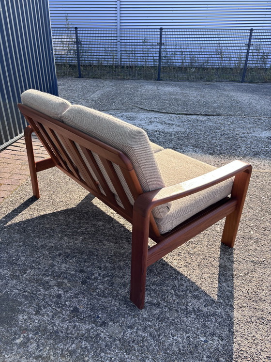 Image 1 of Vintage Teak Zweisitzer Dänisches Design