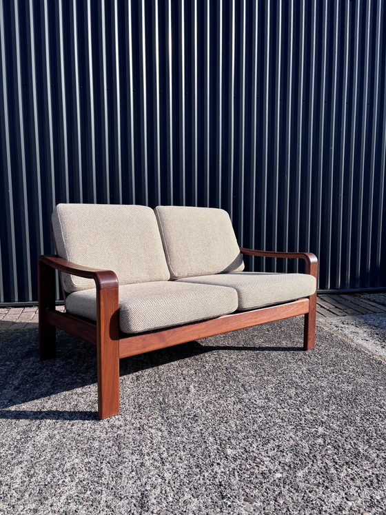 Image 1 of Vintage Teak Zweisitzer Dänisches Design