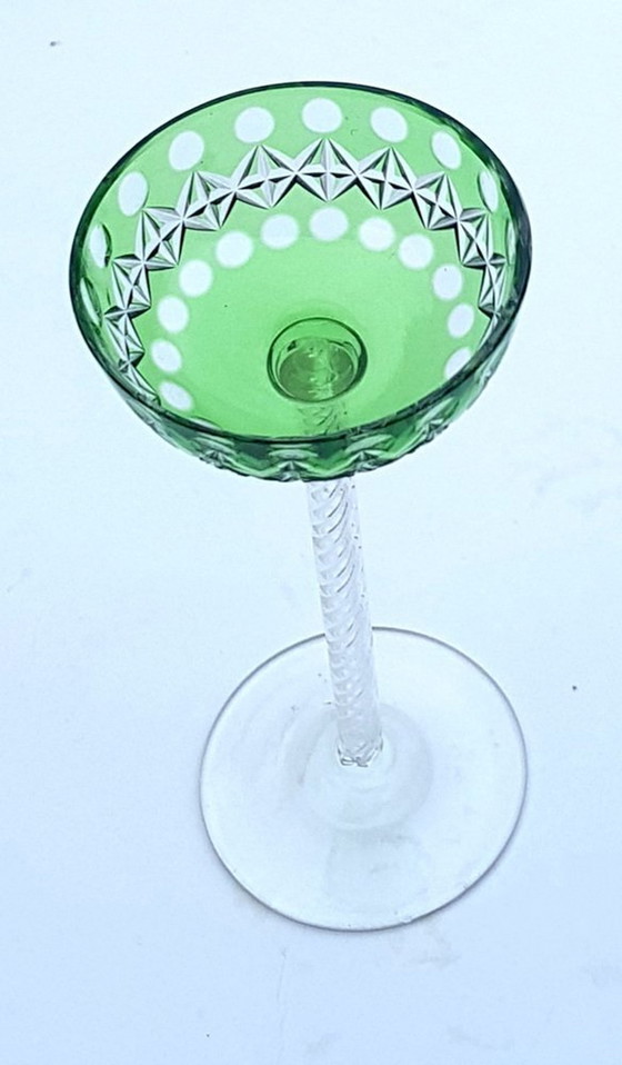 Image 1 of 3X Antike Likörgläser von Josephinenhütte